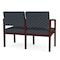 Lesro Lenox 2 Seat Tandem Seating W/ Arm, 44 in W 26 in L 31.5 in H LW2103 - alternate 2